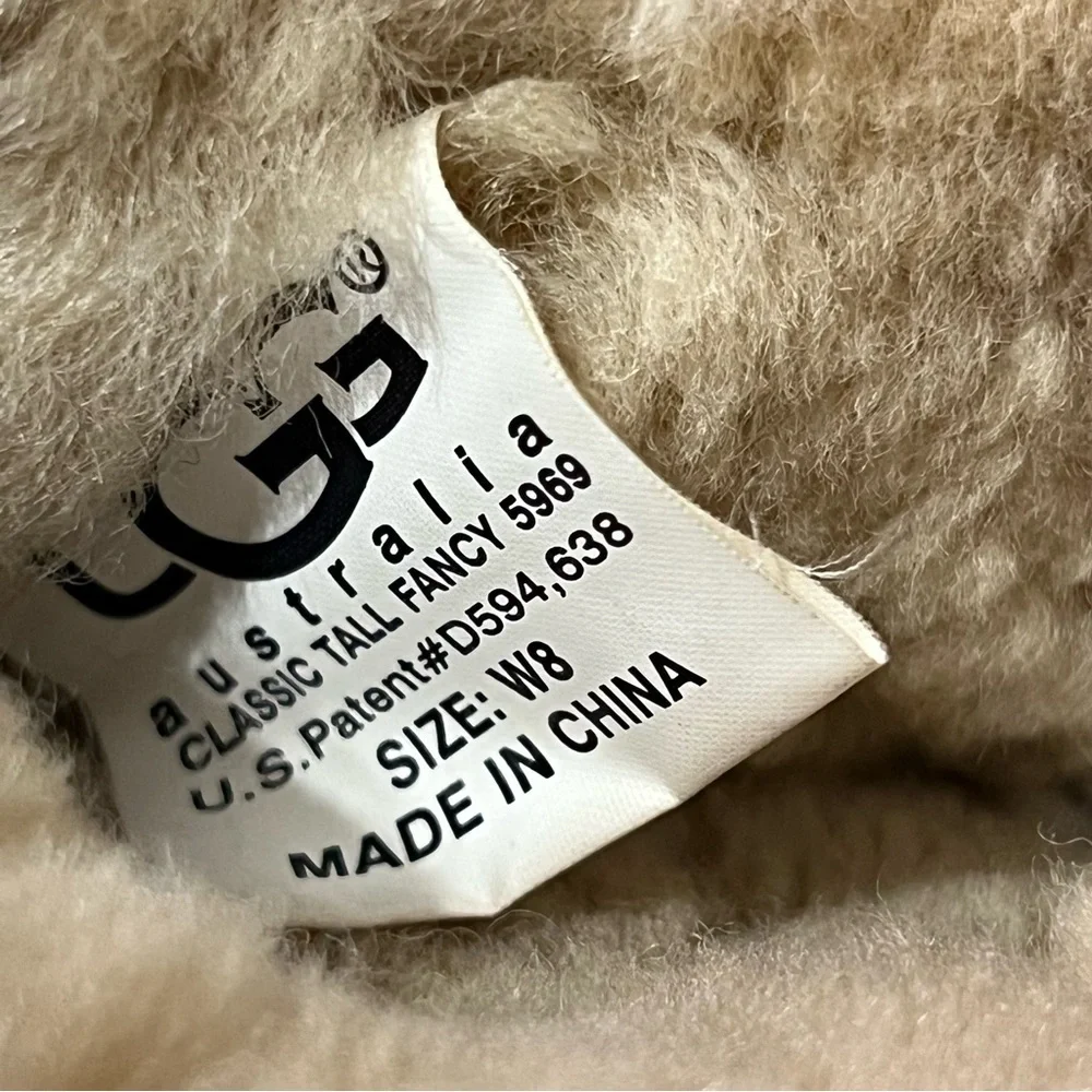 UGG Tan Winter & Rain Boots with Suede Material and Tall Design